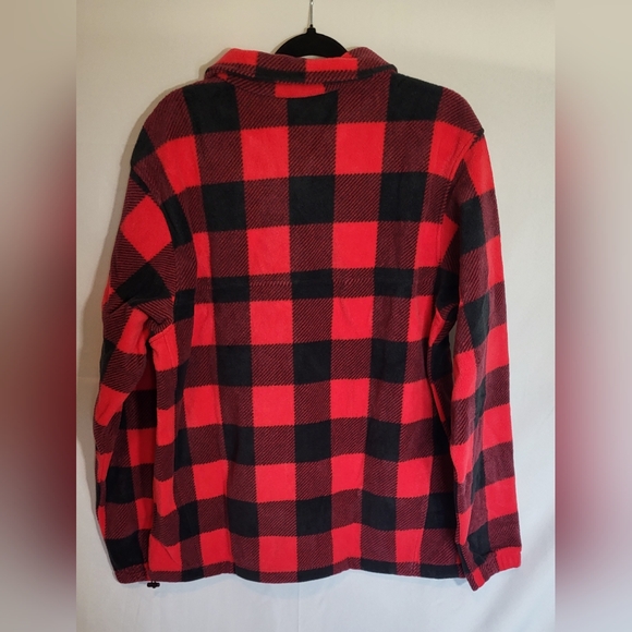 Men's Columbia Steens Mountain Printed Full-Zip Fleece Jacket Bufflo Plaid Print - Picture 6 of 8